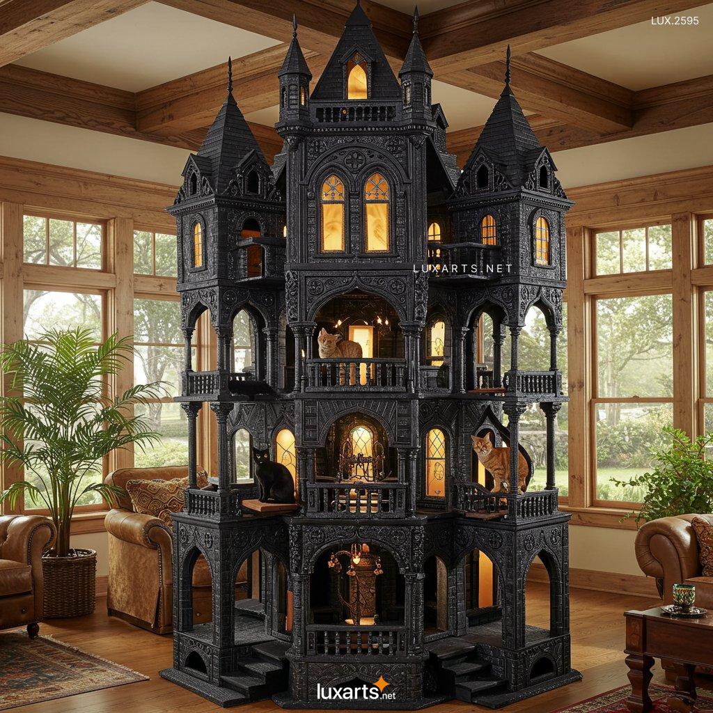 LUX.2595 Gothic House Cat Playgrounds: Stylish and Spooky Play Areas for Cats gothic house cat playgrounds 4