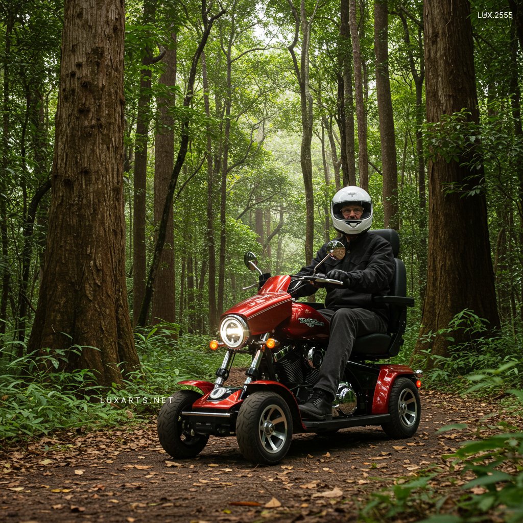 LUX.2555 Ride with Freedom: Harley-Inspired Mobility Scooter – Perfect for Active Seniors harley davidson mobility scooter 44