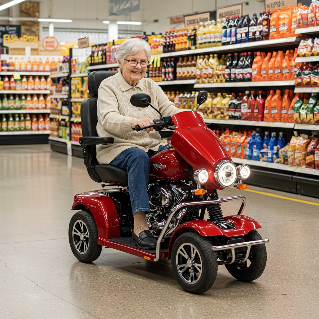 LUX.2555 Ride with Freedom: Harley-Inspired Mobility Scooter – Perfect for Active Seniors harley davidson mobility scooter 64