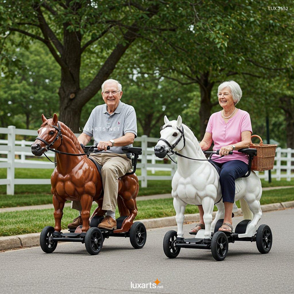 LUX.2552 Galloping with Ease: The Rise of Horse-Shaped Mobility Scooters for Seniors horse shaped mobility scooters 1