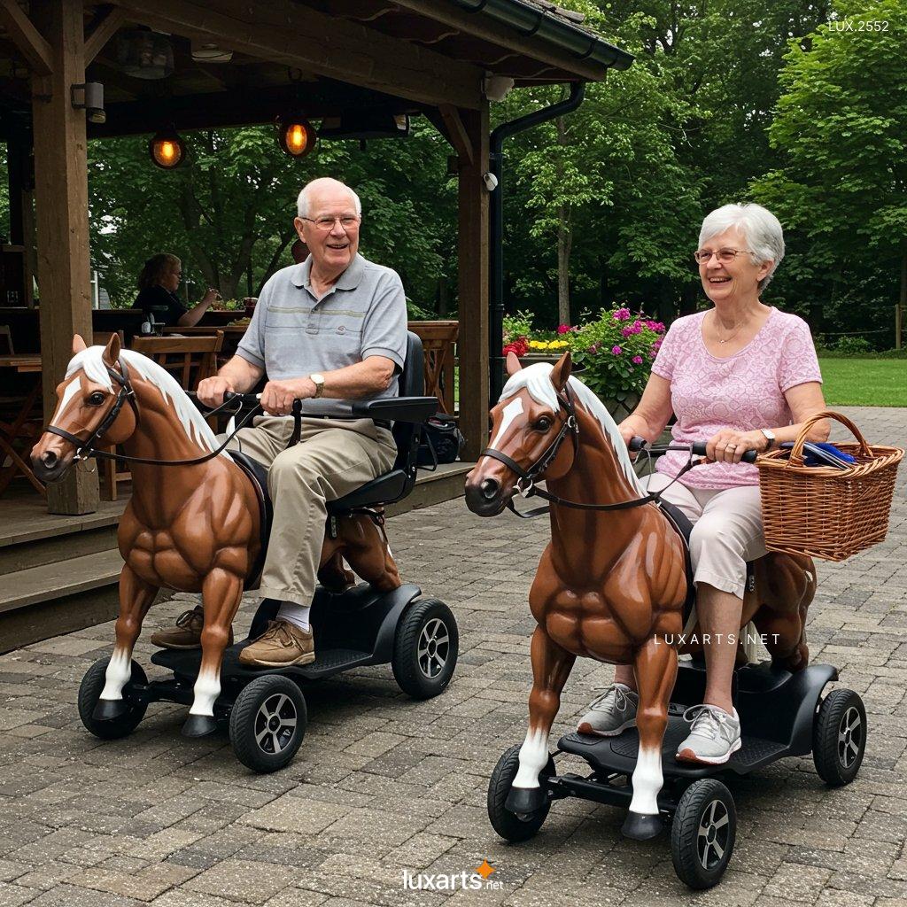 LUX.2552 Galloping with Ease: The Rise of Horse-Shaped Mobility Scooters for Seniors horse shaped mobility scooters 11