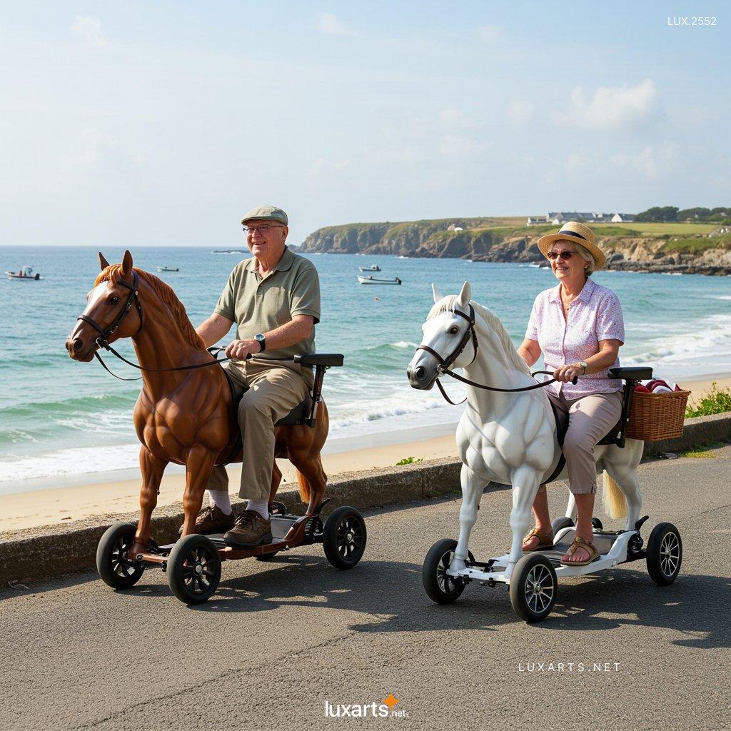 LUX.2552 Galloping with Ease: The Rise of Horse-Shaped Mobility Scooters for Seniors horse shaped mobility scooters 2