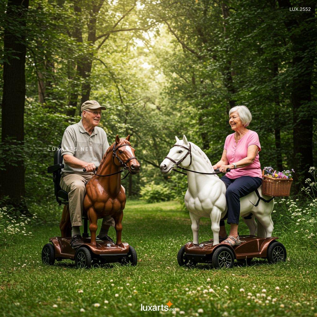 LUX.2552 Galloping with Ease: The Rise of Horse-Shaped Mobility Scooters for Seniors horse shaped mobility scooters 4