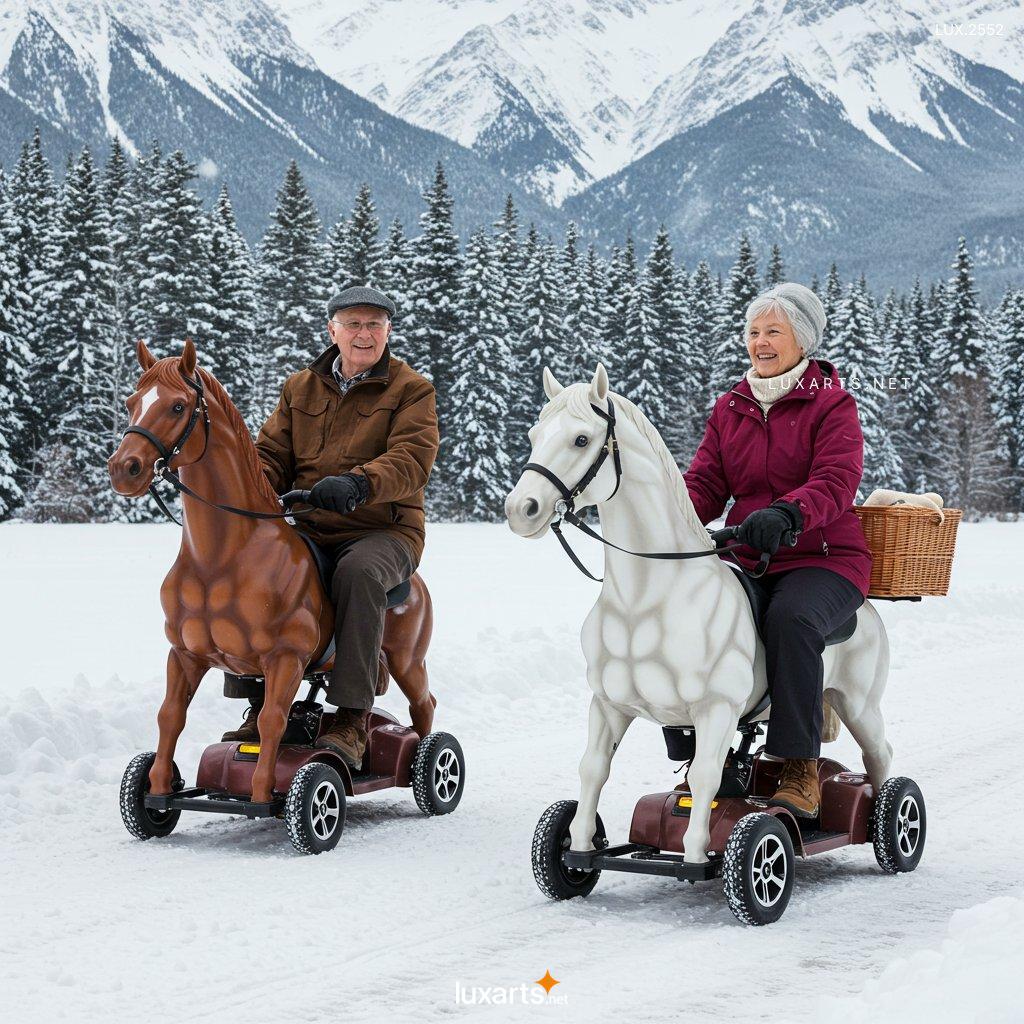 LUX.2552 Galloping with Ease: The Rise of Horse-Shaped Mobility Scooters for Seniors horse shaped mobility scooters 5