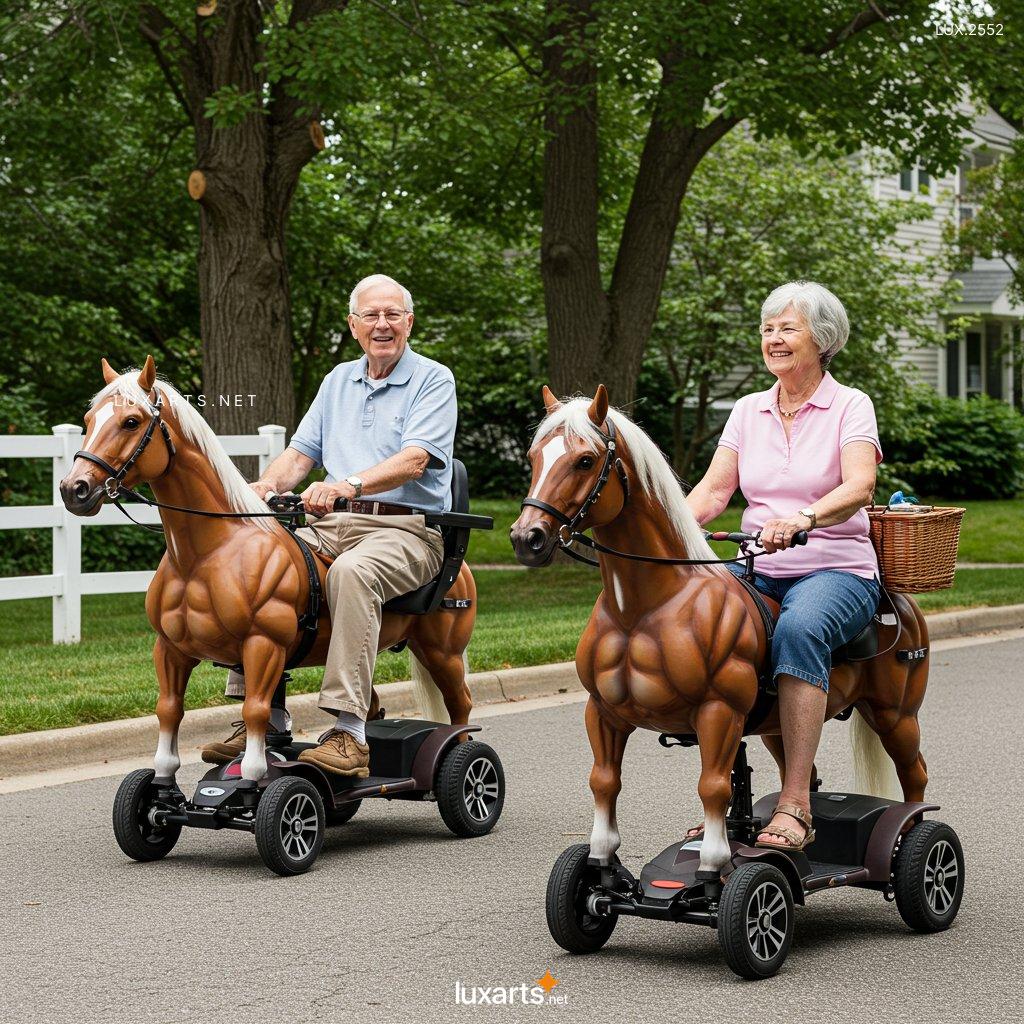 LUX.2552 Galloping with Ease: The Rise of Horse-Shaped Mobility Scooters for Seniors horse shaped mobility scooters 8