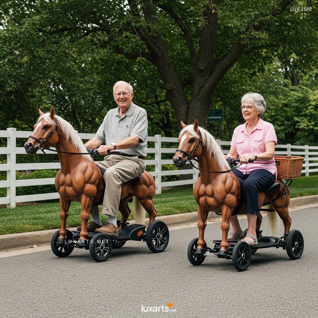 LUX.2552 Galloping with Ease: The Rise of Horse-Shaped Mobility Scooters for Seniors horse shaped mobility scooters 9