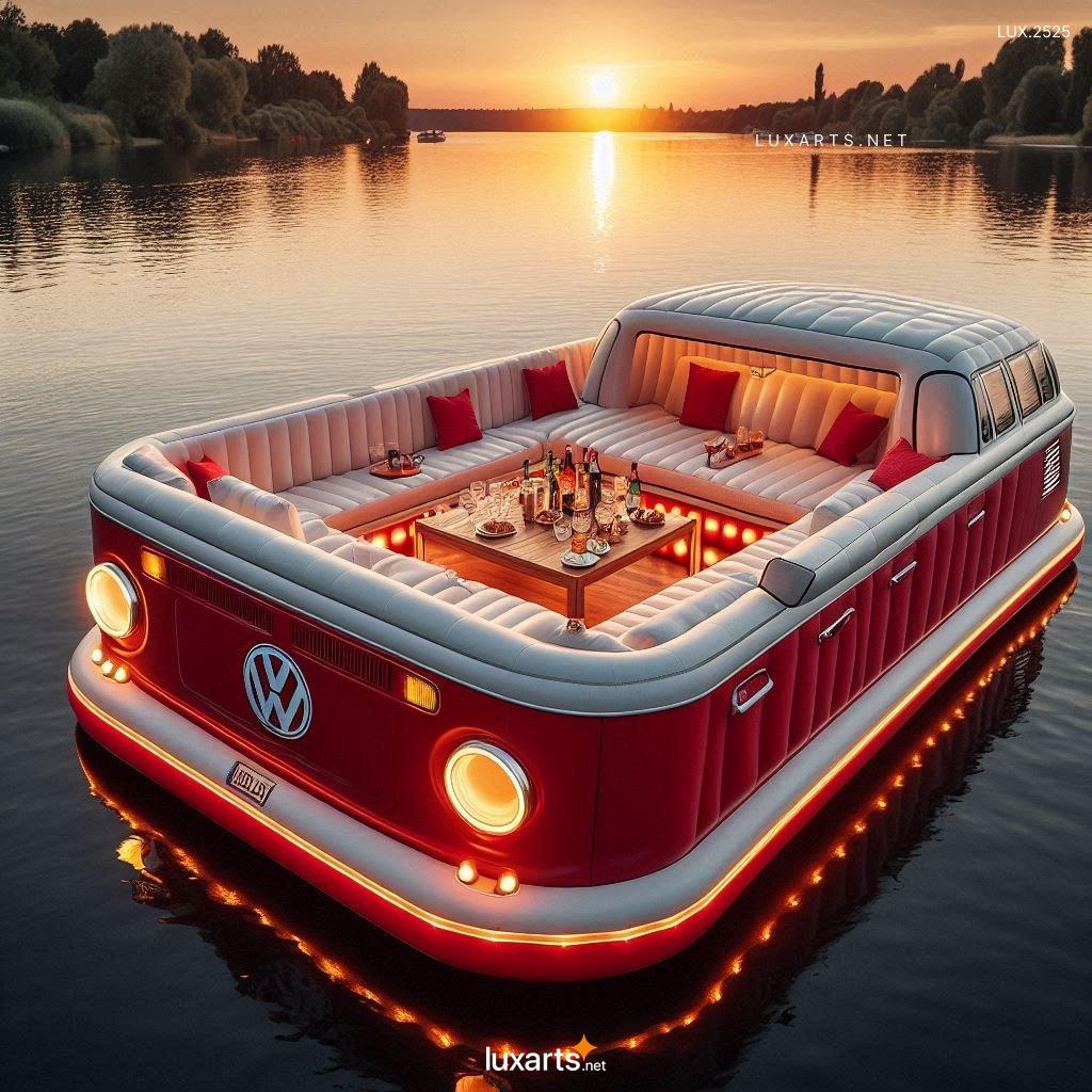 LUX.2525 Iconic Car-Inspired Inflatable Lounge Boats: Combine Style and Comfort on Water iconic car inspired inflatable lounge boat 15