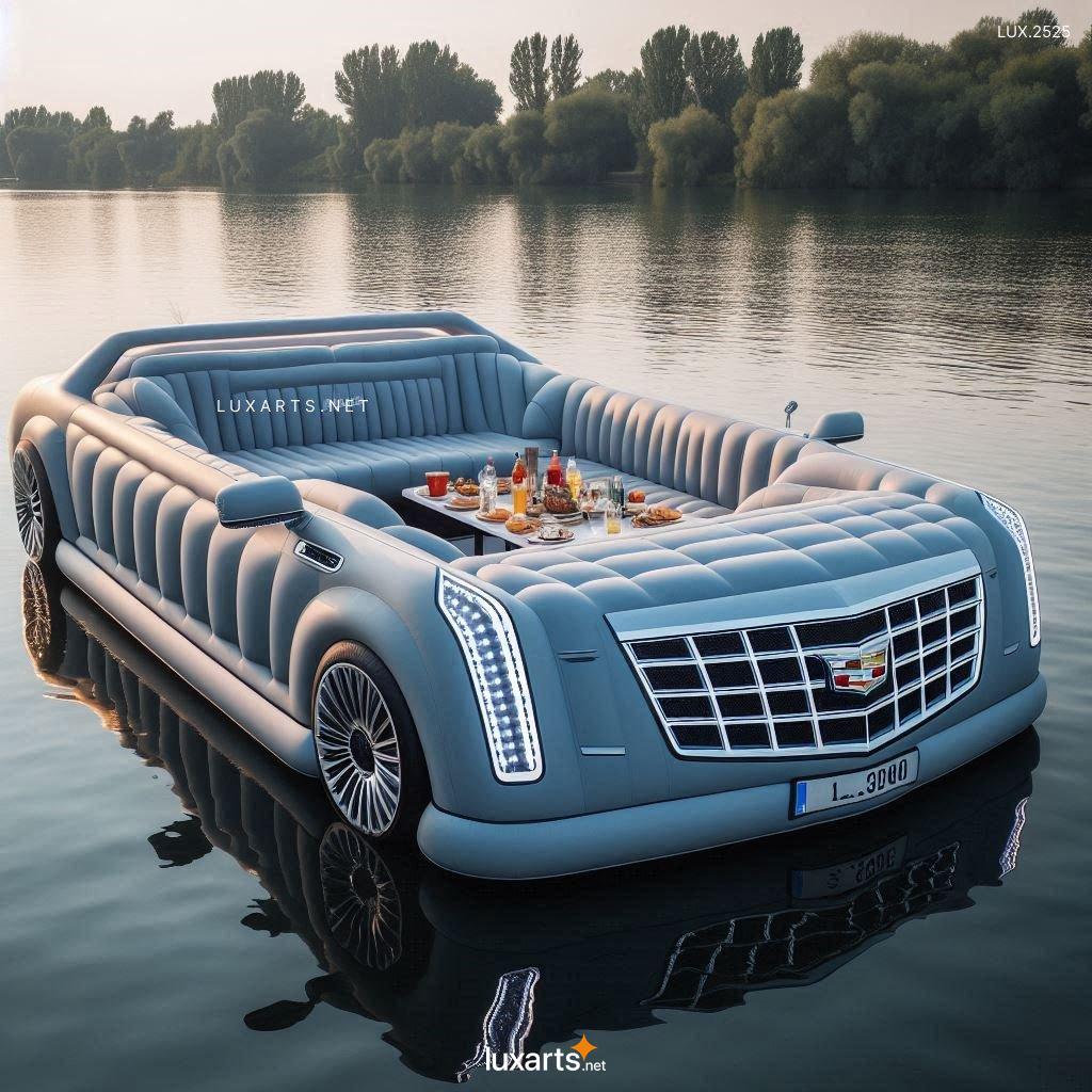 LUX.2525 Iconic Car-Inspired Inflatable Lounge Boats: Combine Style and Comfort on Water iconic car inspired inflatable lounge boat 16