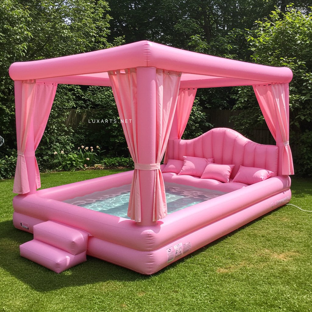 LUX.1144 Unique Inflatable Bed Pool: The #1 Way to Cool Off This Summer inflatable bed pools 3