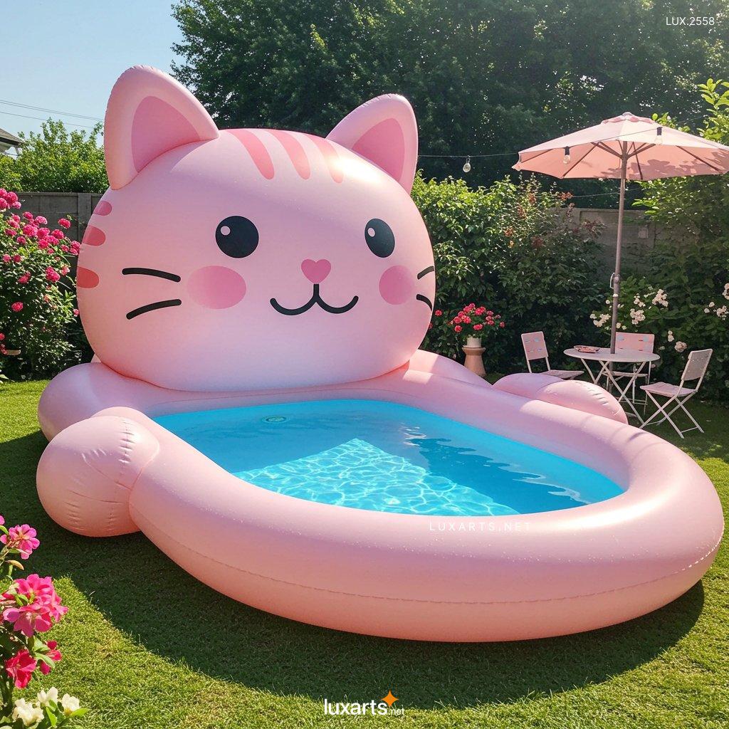 LUX.2558 Inflatable Cat-Shaped Pool: Fun & Unique Designs for Summer inflatable cat shaped pool 1