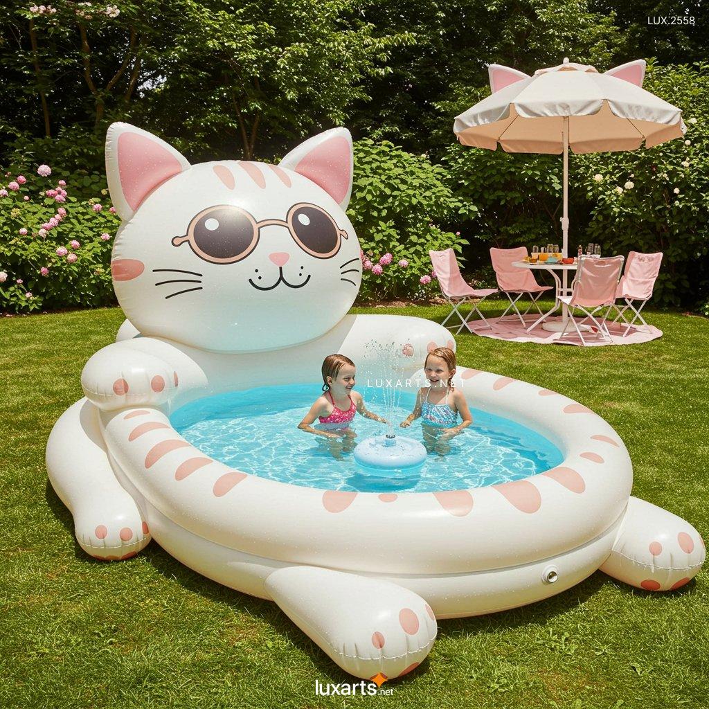 LUX.2558 Inflatable Cat-Shaped Pool: Fun & Unique Designs for Summer inflatable cat shaped pool 10