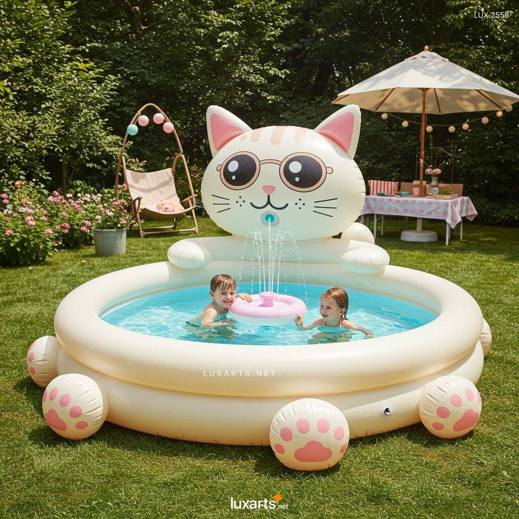 LUX.2558 Inflatable Cat-Shaped Pool: Fun & Unique Designs for Summer inflatable cat shaped pool 11