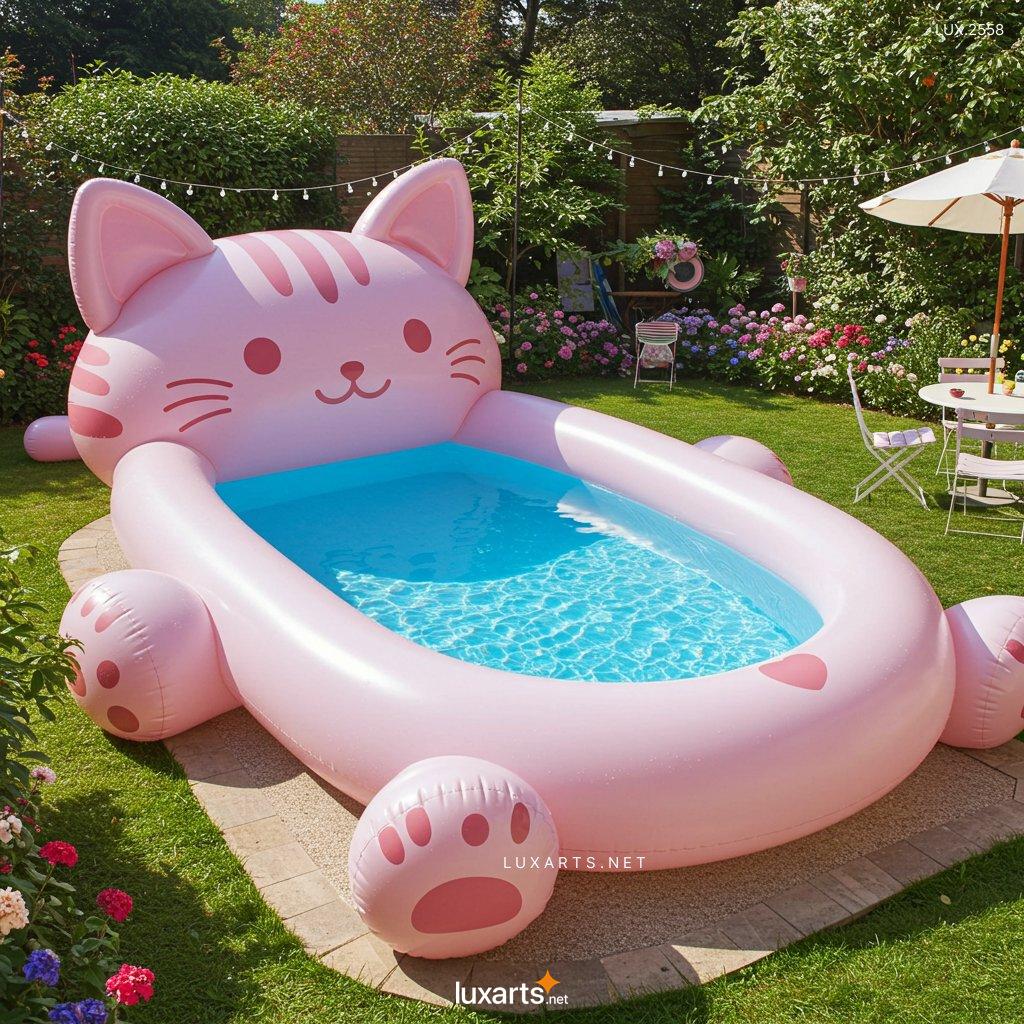 LUX.2558 Inflatable Cat-Shaped Pool: Fun & Unique Designs for Summer inflatable cat shaped pool 2