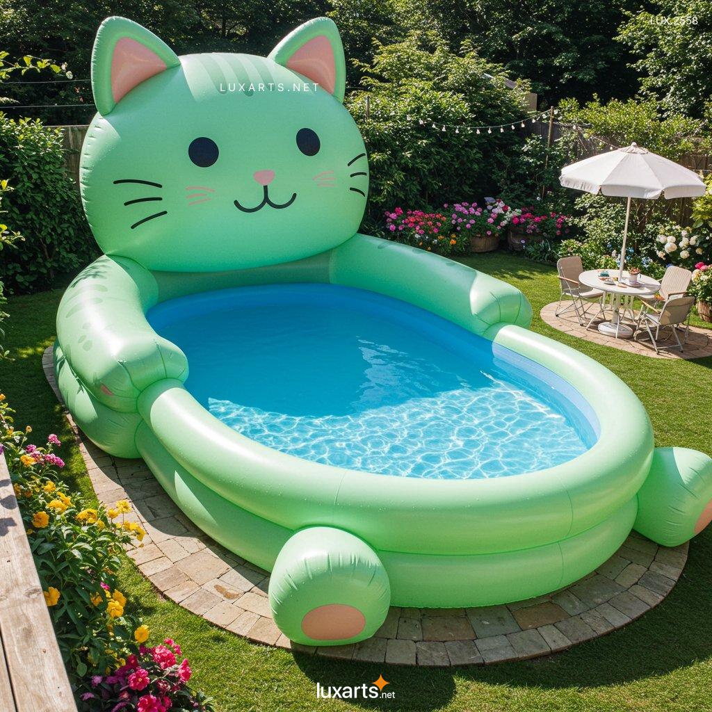 LUX.2558 Inflatable Cat-Shaped Pool: Fun & Unique Designs for Summer inflatable cat shaped pool 3