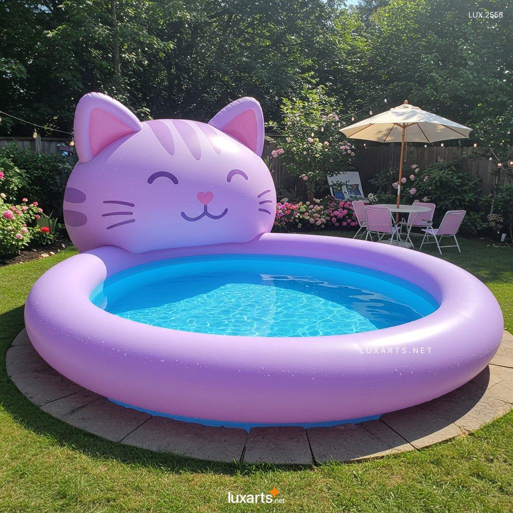 LUX.2558 Inflatable Cat-Shaped Pool: Fun & Unique Designs for Summer inflatable cat shaped pool 4