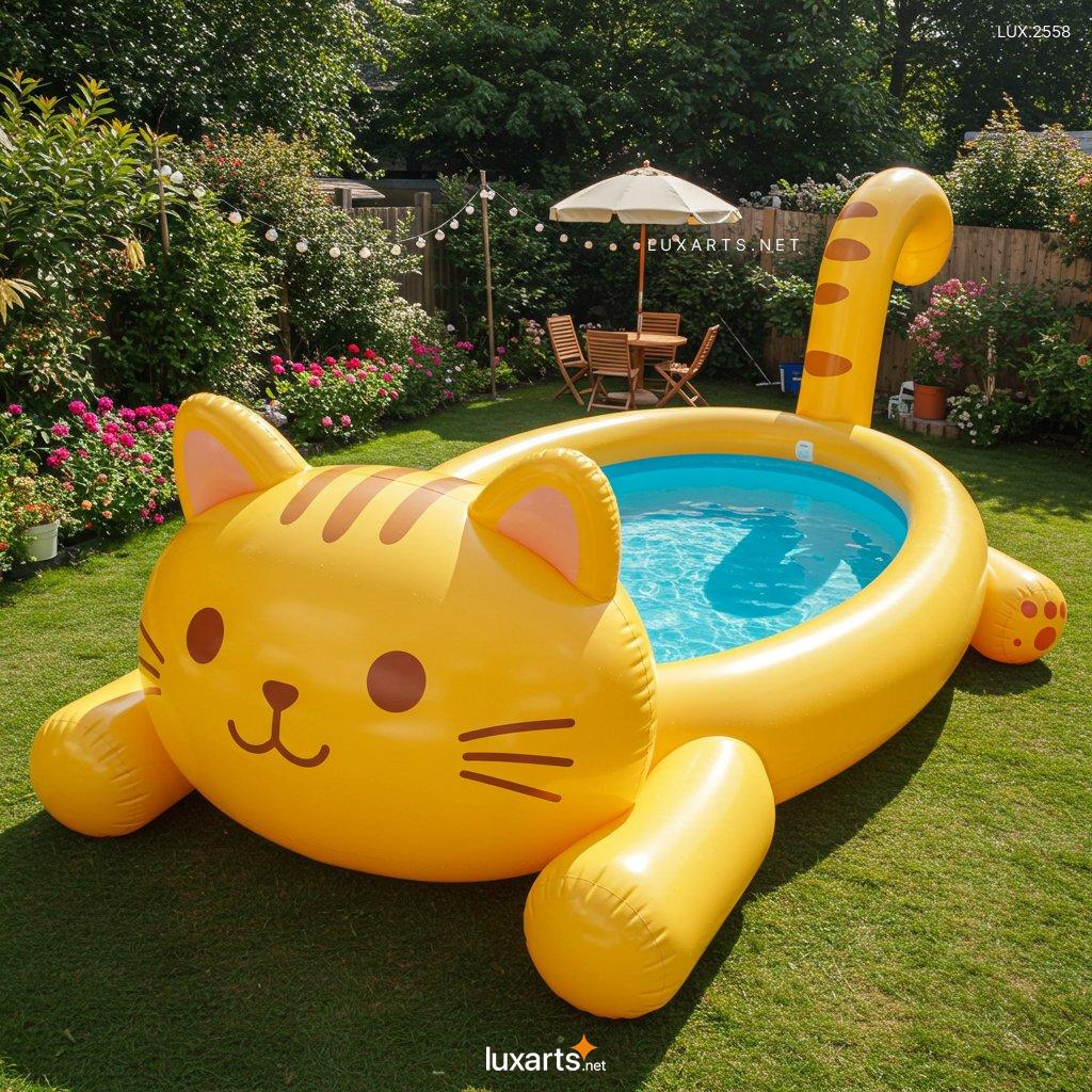 LUX.2558 Inflatable Cat-Shaped Pool: Fun & Unique Designs for Summer inflatable cat shaped pool 5