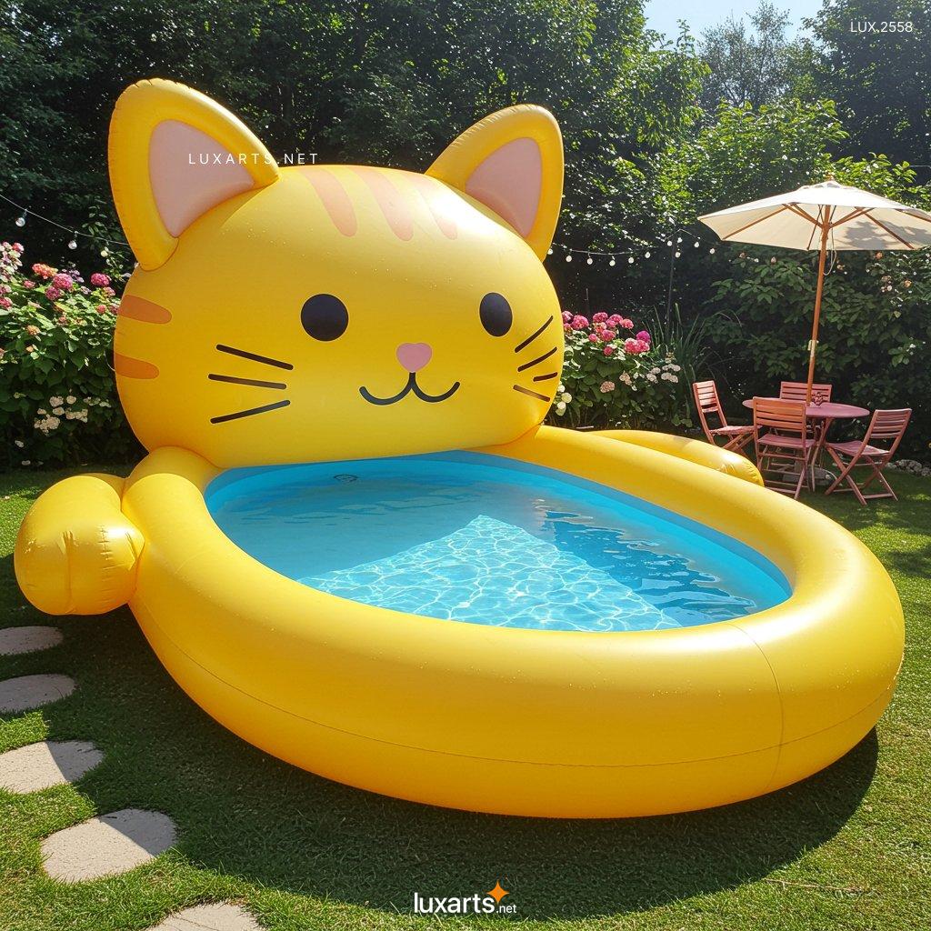 LUX.2558 Inflatable Cat-Shaped Pool: Fun & Unique Designs for Summer inflatable cat shaped pool 6