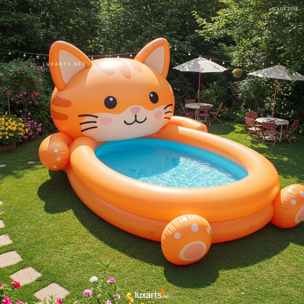 LUX.2558 Inflatable Cat-Shaped Pool: Fun & Unique Designs for Summer inflatable cat shaped pool 7