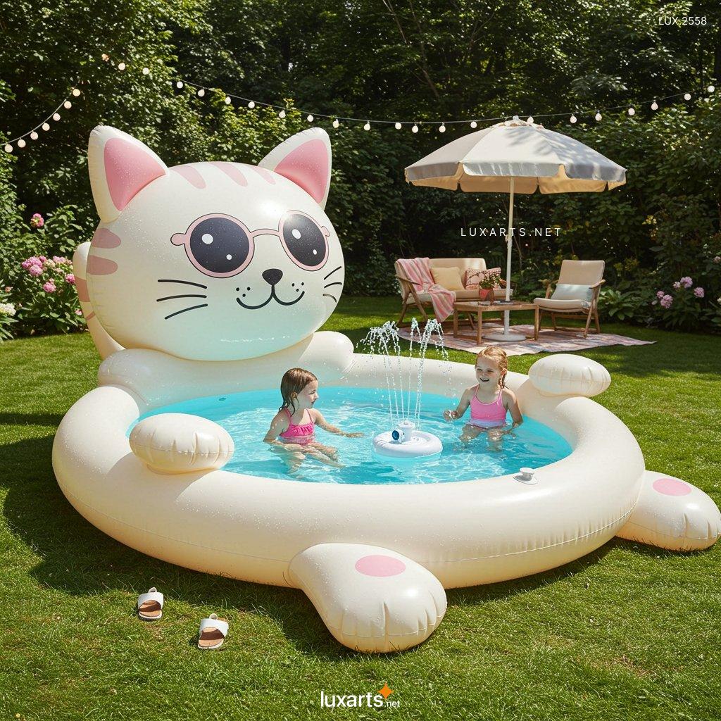 LUX.2558 Inflatable Cat-Shaped Pool: Fun & Unique Designs for Summer inflatable cat shaped pool 8