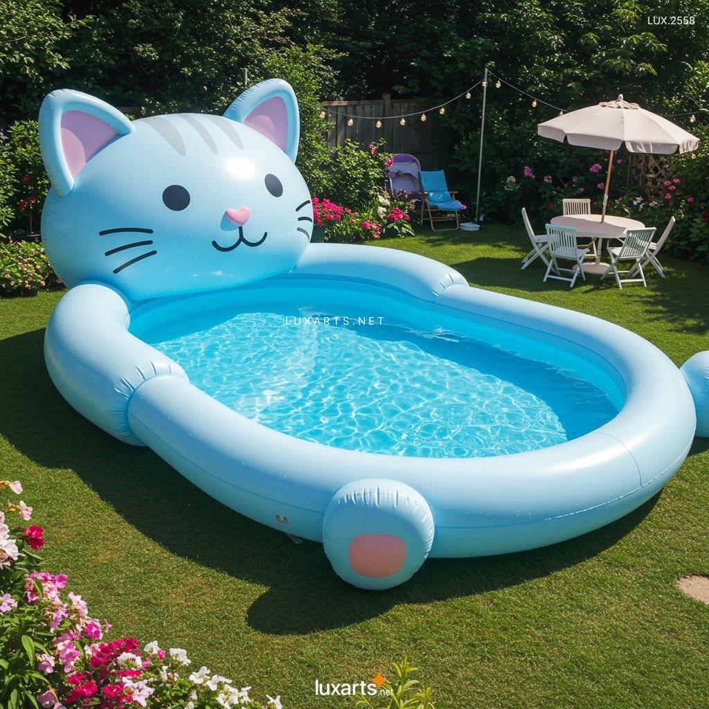 LUX.2558 Inflatable Cat-Shaped Pool: Fun & Unique Designs for Summer inflatable cat shaped pool 9