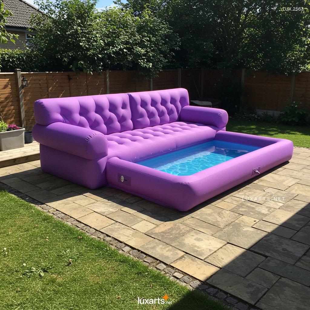 LUX.2563 Inflatable Sofa Shaped Pools: Unique Pool Design for Ultimate Relaxation inflatable sofa shaped pools 4