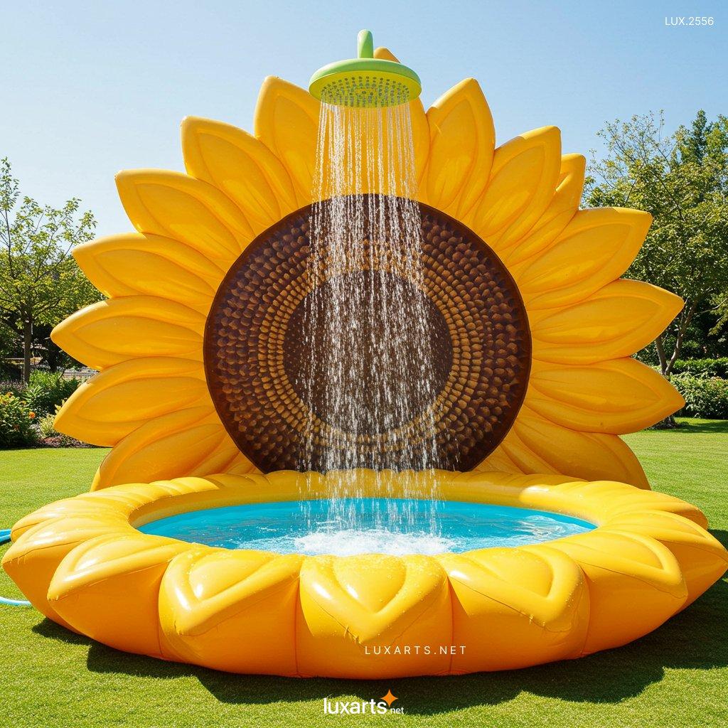 LUX.2556 Inflatable Sunflower-Shaped Pool: Bring Fun and Joy to Your Backyard Oasis This Summer inflatable sunflower shaped pool 1