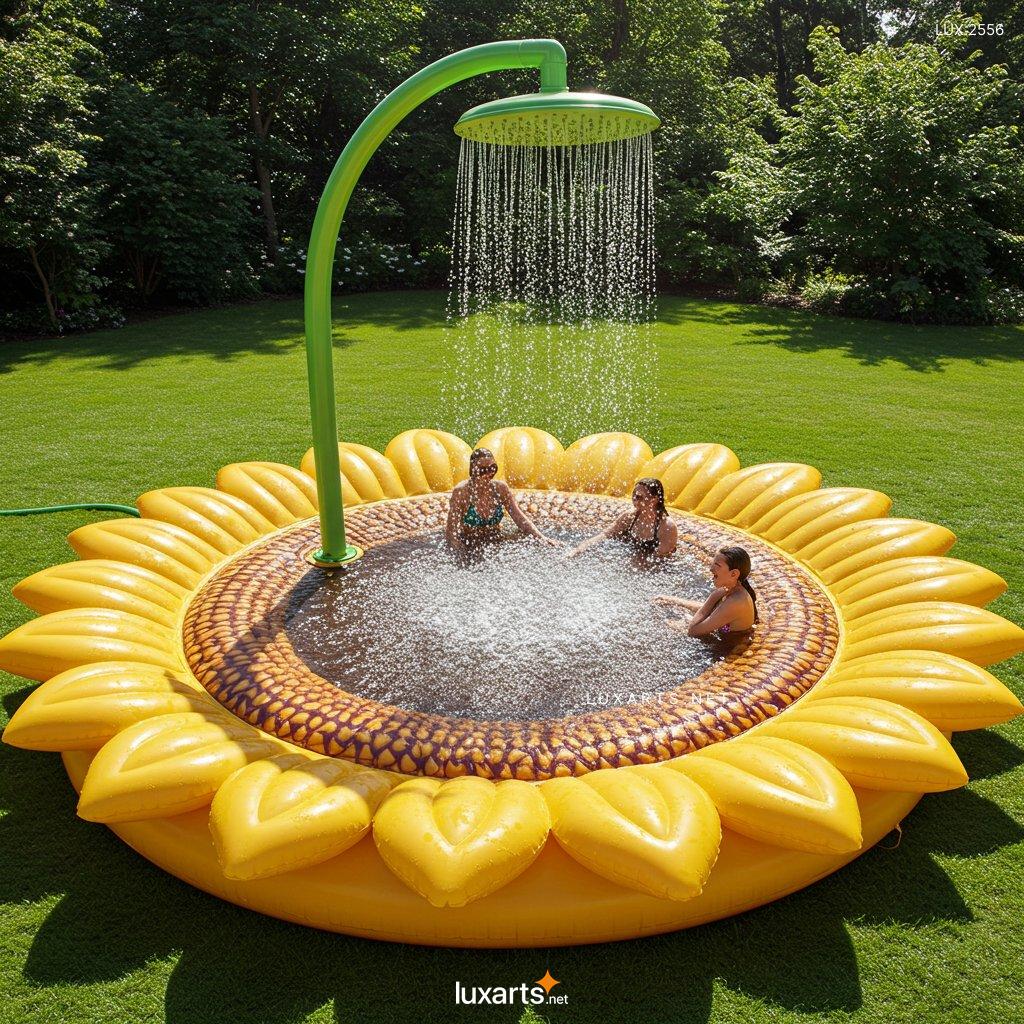 LUX.2556 Inflatable Sunflower-Shaped Pool: Bring Fun and Joy to Your Backyard Oasis This Summer inflatable sunflower shaped pool 12