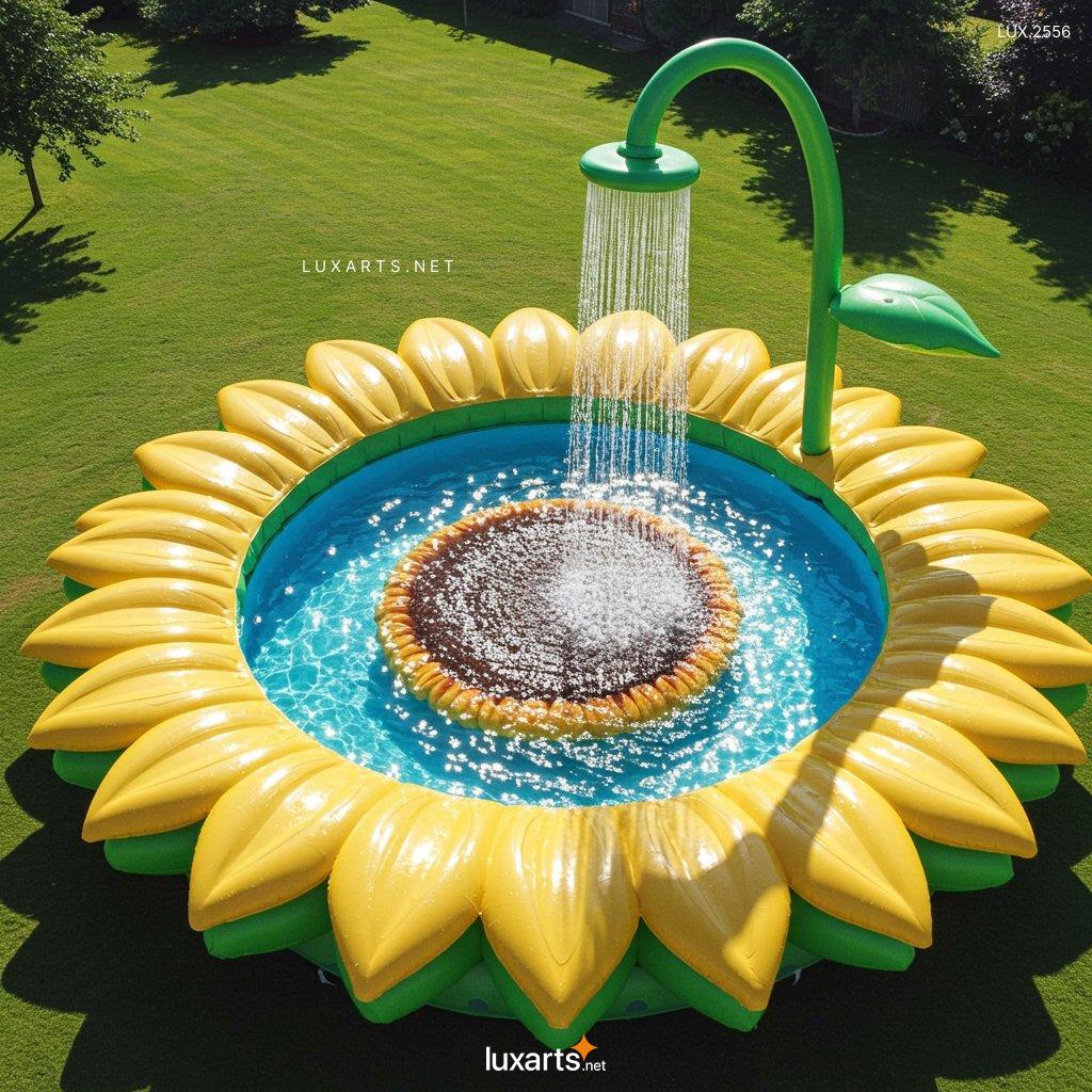 LUX.2556 Inflatable Sunflower-Shaped Pool: Bring Fun and Joy to Your Backyard Oasis This Summer inflatable sunflower shaped pool 16