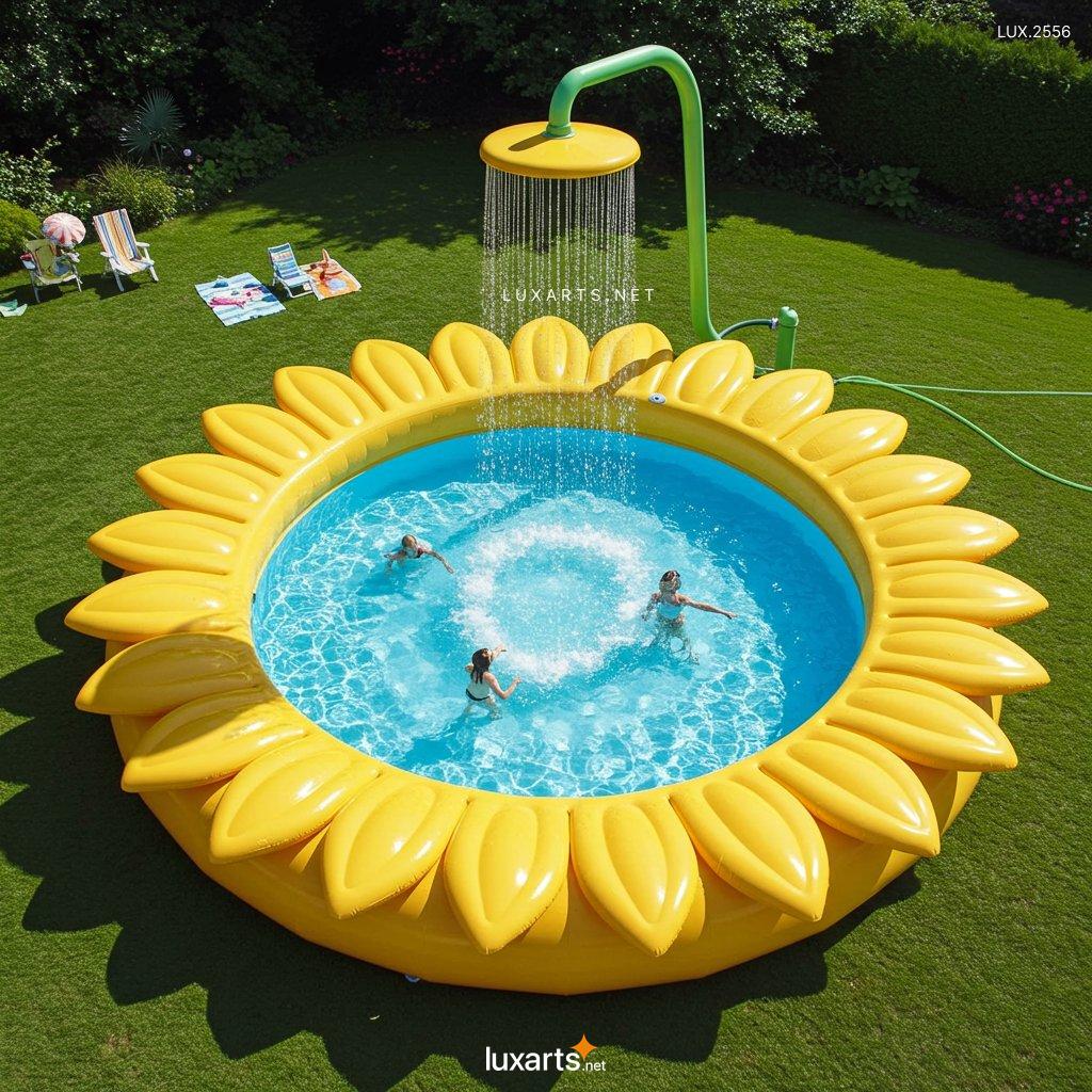 LUX.2556 Inflatable Sunflower-Shaped Pool: Bring Fun and Joy to Your Backyard Oasis This Summer inflatable sunflower shaped pool 18