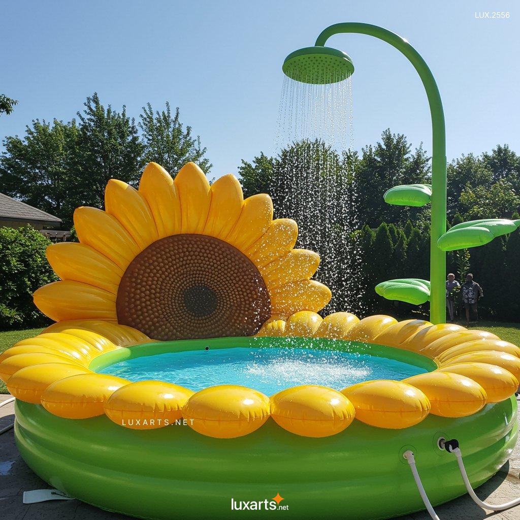 LUX.2556 Inflatable Sunflower-Shaped Pool: Bring Fun and Joy to Your Backyard Oasis This Summer inflatable sunflower shaped pool 2