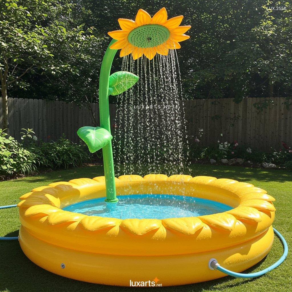 LUX.2556 Inflatable Sunflower-Shaped Pool: Bring Fun and Joy to Your Backyard Oasis This Summer inflatable sunflower shaped pool 4