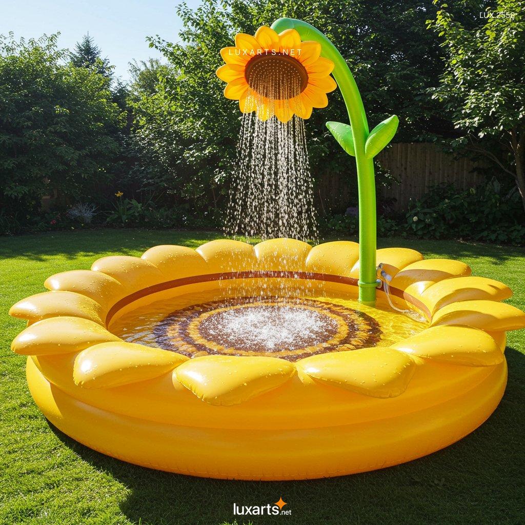 LUX.2556 Inflatable Sunflower-Shaped Pool: Bring Fun and Joy to Your Backyard Oasis This Summer inflatable sunflower shaped pool 6