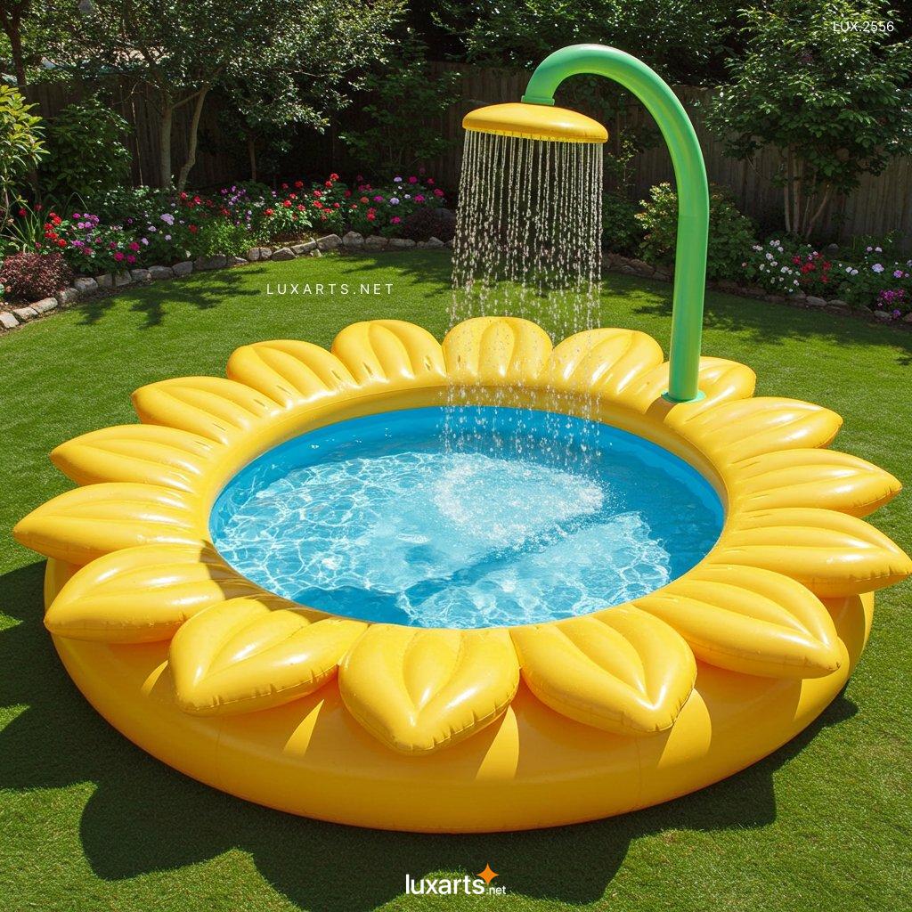 LUX.2556 Inflatable Sunflower-Shaped Pool: Bring Fun and Joy to Your Backyard Oasis This Summer inflatable sunflower shaped pool 7