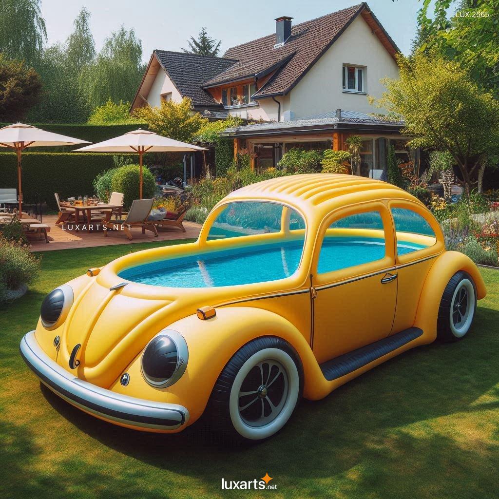 LUX.1212 Inflatable VW Beetle-Shaped Pool: Unique and Fun Design for Summer inflatable vw beetle pools 10