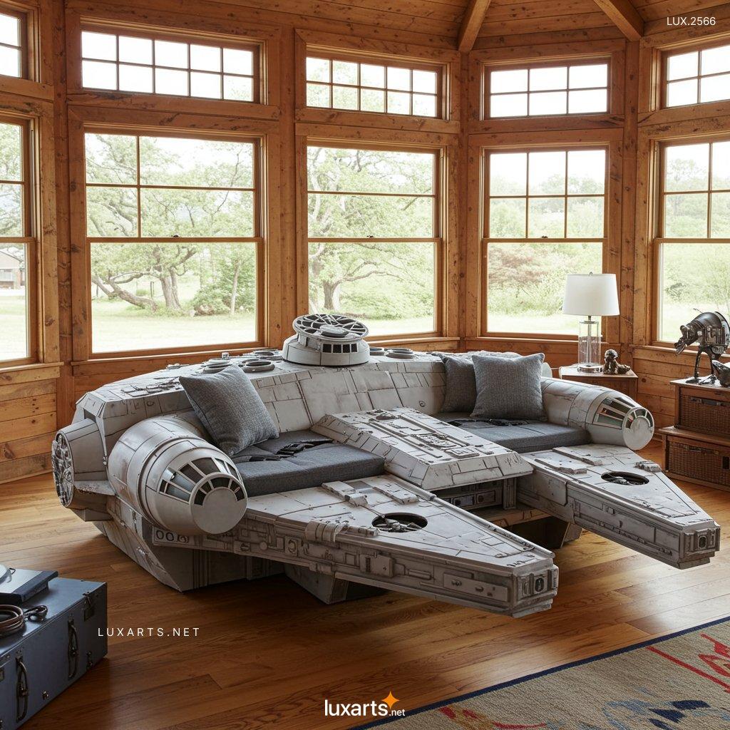 LUX.2566 May the Sofa Be With You: The Ultimate Millennium Falcon Inspired Sofa millennium falcon inspired sofa 5