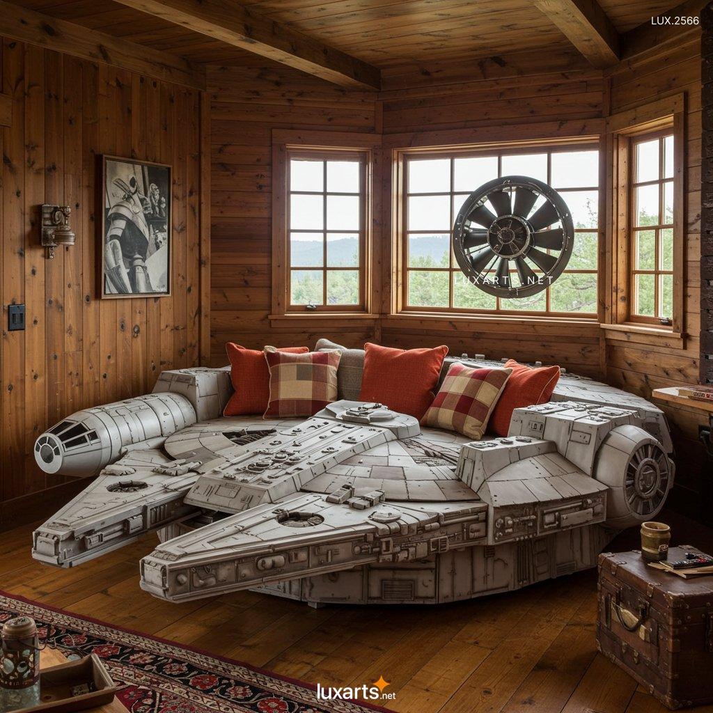 LUX.2566 May the Sofa Be With You: The Ultimate Millennium Falcon Inspired Sofa millennium falcon inspired sofa 6