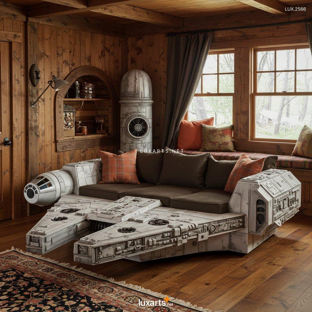 LUX.2566 May the Sofa Be With You: The Ultimate Millennium Falcon Inspired Sofa millennium falcon inspired sofa 7