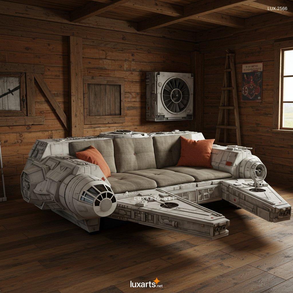 LUX.2566 May the Sofa Be With You: The Ultimate Millennium Falcon Inspired Sofa millennium falcon inspired sofa 8