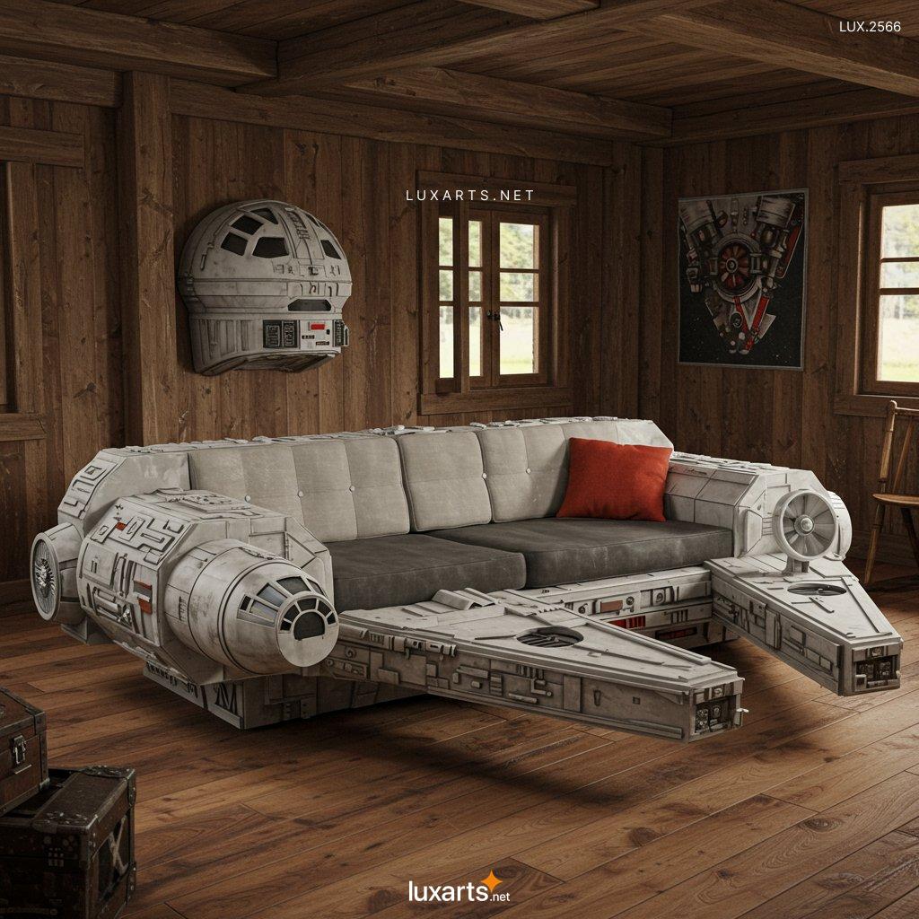 LUX.2566 May the Sofa Be With You: The Ultimate Millennium Falcon Inspired Sofa millennium falcon inspired sofa 9