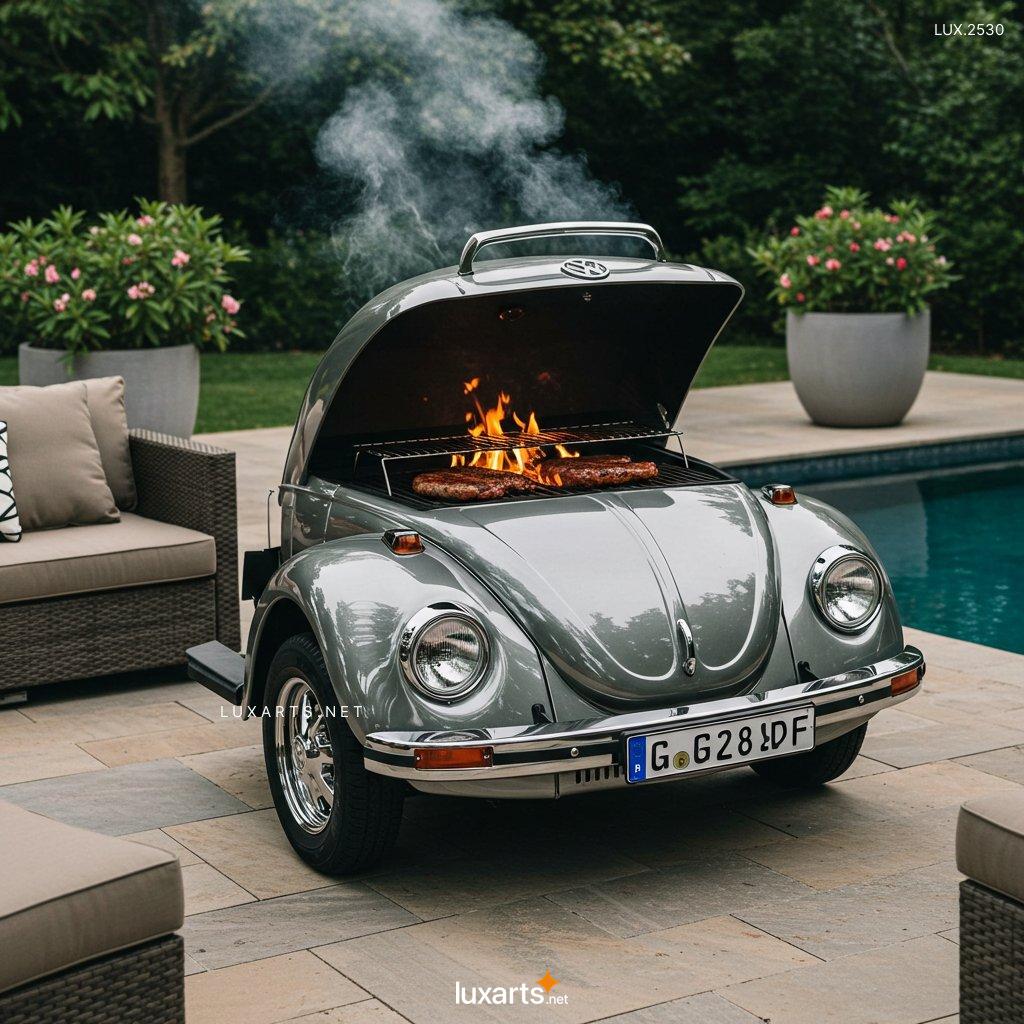 LUX.2530 VW Beetle Inspired Outdoor BBQ Grill: Unique Design for Your Backyard BBQs vw beetle inspired bbq grill 12