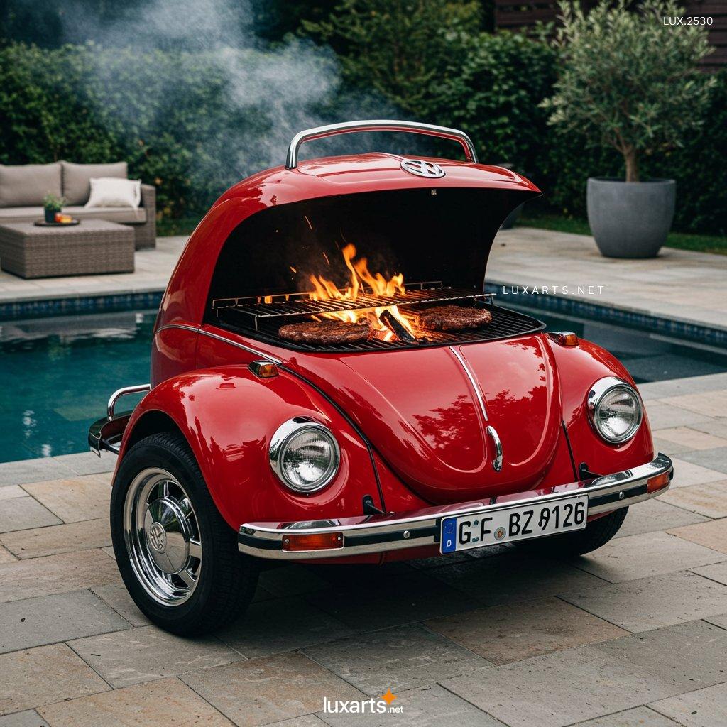 LUX.2530 VW Beetle Inspired Outdoor BBQ Grill: Unique Design for Your Backyard BBQs vw beetle inspired bbq grill 13