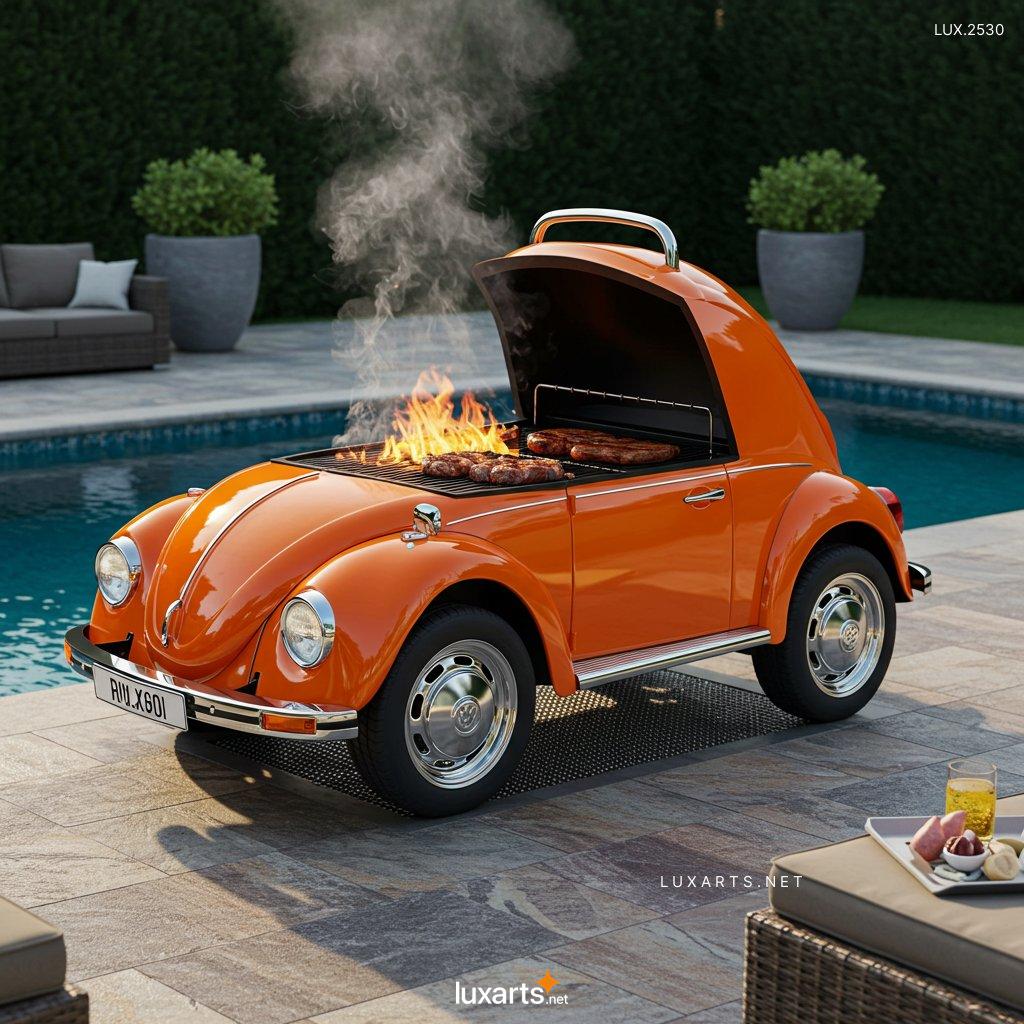 LUX.2530 VW Beetle Inspired Outdoor BBQ Grill: Unique Design for Your Backyard BBQs vw beetle inspired bbq grill 14