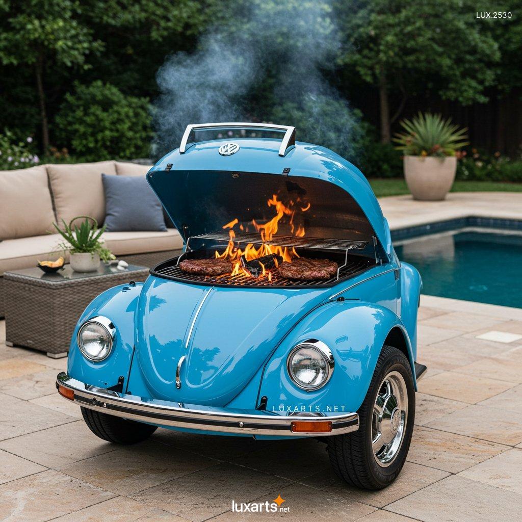 LUX.2530 VW Beetle Inspired Outdoor BBQ Grill: Unique Design for Your Backyard BBQs vw beetle inspired bbq grill 16