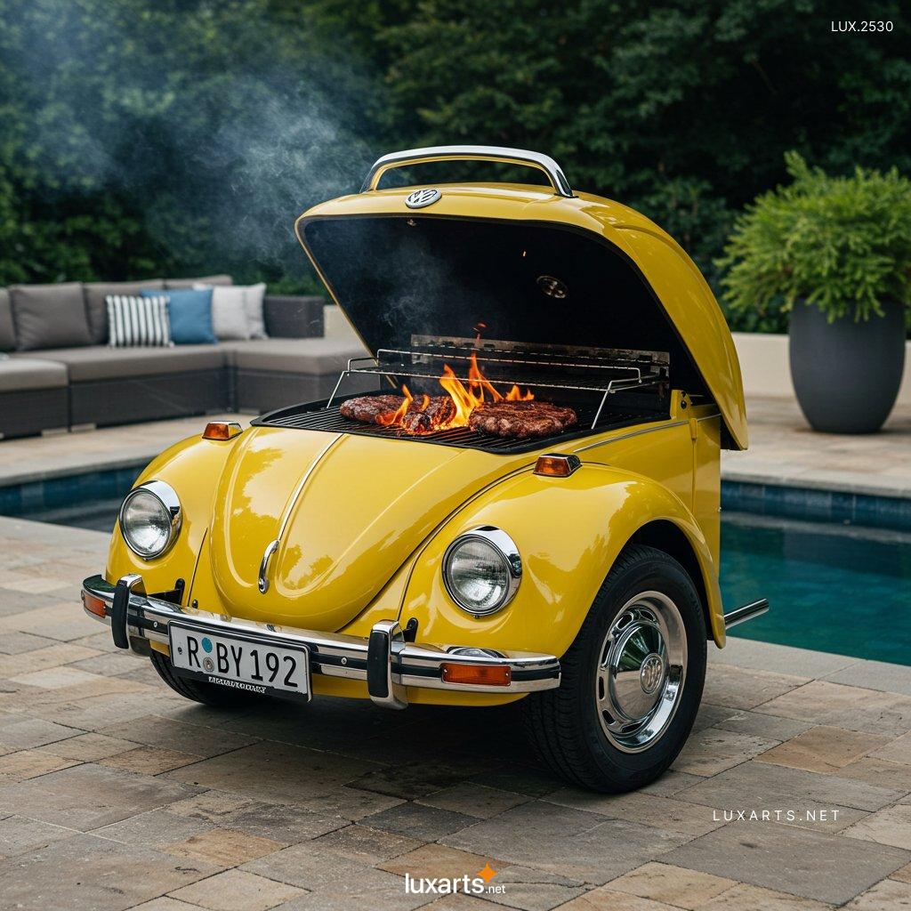 LUX.2530 VW Beetle Inspired Outdoor BBQ Grill: Unique Design for Your Backyard BBQs vw beetle inspired bbq grill 18