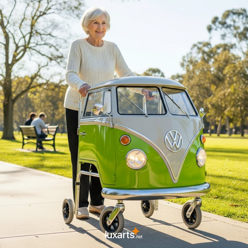 Relive the Retro Charm: Vintage Volkswagen Bus Walker for Seniors 1001 vw bus walker 20260304 3