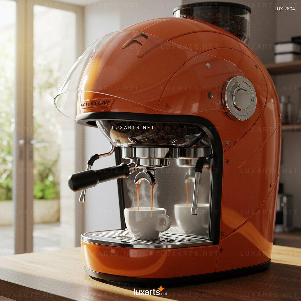 LUX.2804 Top Helmet-Shaped Coffee Maker: Brew Coffee with a Creative Twist helmet coffee maker 2