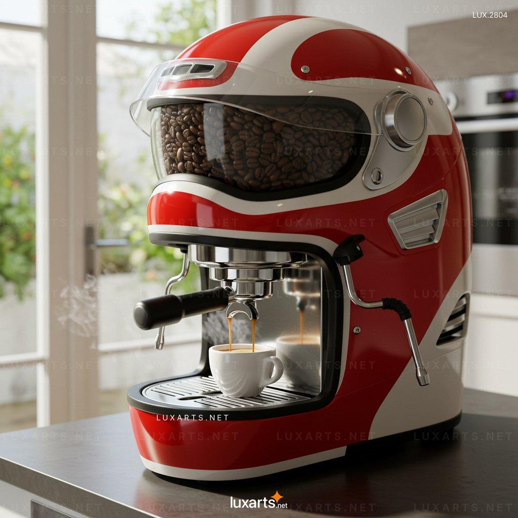 LUX.2804 Top Helmet-Shaped Coffee Maker: Brew Coffee with a Creative Twist helmet coffee maker 4