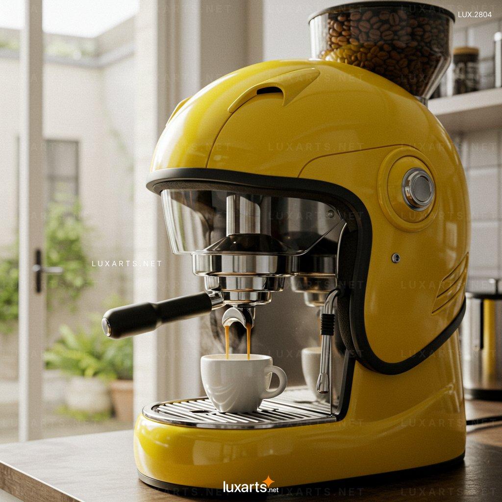 LUX.2804 Top Helmet-Shaped Coffee Maker: Brew Coffee with a Creative Twist helmet coffee maker 5
