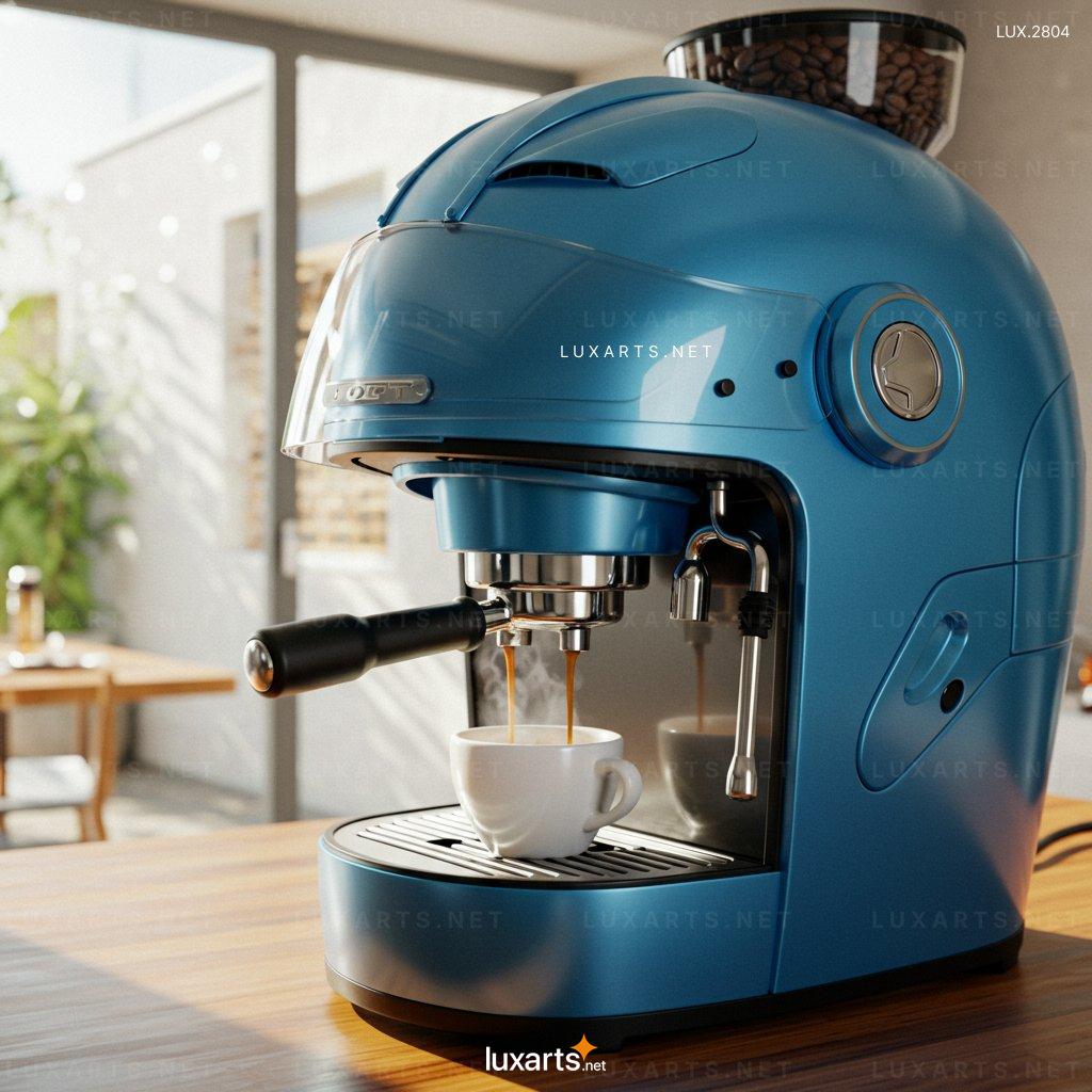 LUX.2804 Top Helmet-Shaped Coffee Maker: Brew Coffee with a Creative Twist helmet coffee maker 7