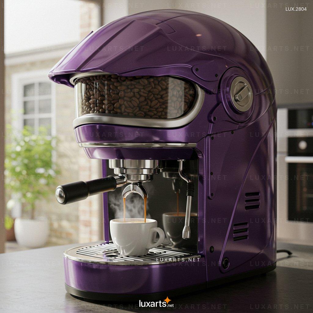 LUX.2804 Top Helmet-Shaped Coffee Maker: Brew Coffee with a Creative Twist helmet coffee maker 8